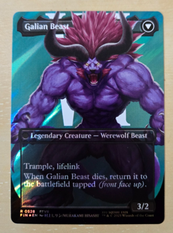 Vincent Valentine (Borderless) (Surge Foil) Final Fantasy Foil - Magic MtG - NM - Image 2