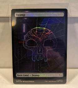 MTG Universes Beyond: Spider-man Swamp Foil 0191 NM-MINT Card Holo - Image 1