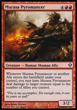 Murasa Pyromancer -Foil Medium Play MTG Zendikar - Image 1