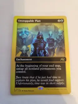 Unstoppable Plan First-Place FOIL MTG DFT LP - Image 1