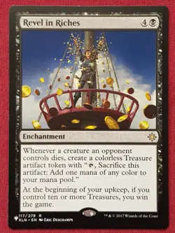 Magic The Gathering MYSTERY BOOSTER MB1 REVEL IN RICHES black card MTG - Image 1