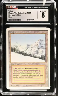 TAIGA Revised Rare Reserved List CGC 8 Vintage MTG [Nostalgium] - Image 1