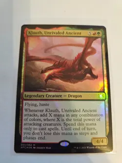Klauth, Unrivaled Ancient FOIL MTG AFC LP - Image 1