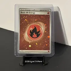 Pokemon TCG Basic Fire Energy 002 Scarlet & Violet 151 Cosmos Holo - Image 1
