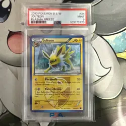 Psa 9 - Pokemon Black & White Plasma Freeze 34 Jolteon | Plasma Freeze | POP 29 - Image 1