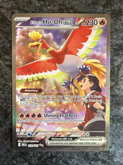 Ethans Ho-Oh EX 230/182 Pokemon TCG Destined Rivals Special Illustration Rare NM - Image 1