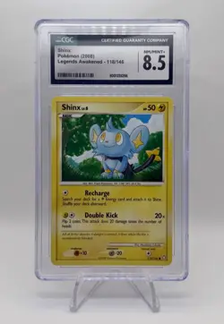 Shinx 118/146 Legends Awakened Pokemon 2008 Graded CGC 8.5 NM/MINT+ - Image 1