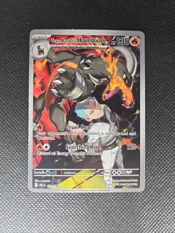 Pokemon Team Rockets Houndoom IR 191/182 Scarlet and Violet: Destined Rivals - Image 3