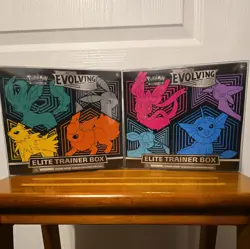 Pokemon Evolving Skies Sword Shield Elite Trainer Box ETB Set of 2, Sealed - Image 1