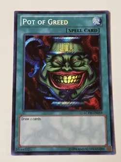 Pot of Greed LCYW-EN059 Secret Rare Yugioh Legendary Collection 3: Yugi's World - Image 1