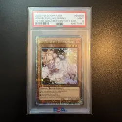 YuGiOh PSA 9 Ash Blossom & Joyous Spring RA01-EN008 QUARTER CENTURY SECRET RARE - Image 1
