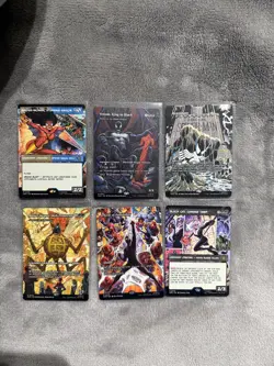 Magic the Gathering Spider-Man Mythic Rare Rare 6 Card Set - Image 1