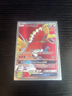 Pokemon Ho-Oh GX Burning Shadows Ultra Rare Full Art SM Holo Card 131/147 - Image 3