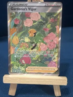 Pokemon TCG Card Crown Zenith Gardenia's Vigor GG61/70 Full Art Trainer NM - Image 1