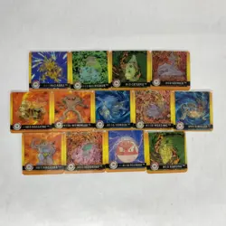 Lot of 13 Pokemon Artbox Action Flipz 3D Lenticular Cards Bulbasaur Abra Machoke - Image 1