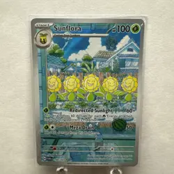 Pokemon Card TCG - Sunflora 169/167 Illustration Rare Twilight Masquerade NM - Image 1