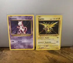 Pokemon TCG XY Evolutions Mewtwo & Zapdos Lot of 2 Cards NM - Image 1