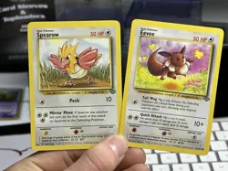 Brock's Geodude Spearow Pikachu Eevee Gym Jungle Vintage Pokemon Card Lot WOTC - Image 5