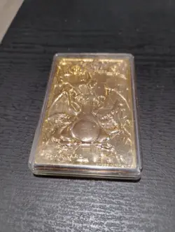 1999 Burger King Pokemon Charizard Nintendo 23K Gold Plated Card - Image 1