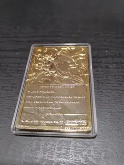 1999 Burger King Pokemon Charizard Nintendo 23K Gold Plated Card - Image 2