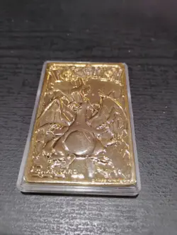 1999 Burger King Pokemon Charizard Nintendo 23K Gold Plated Card - Image 3