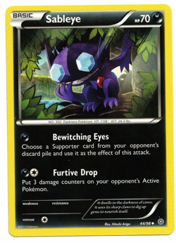 Pokemon Cards: Sableye 44/98 XY Ancient Origins Set! NM - Image 1