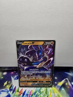 ULTRA RARE Lucario V 027/073 Champions Path - NM Full Art Holo Pokemon Card - Image 1