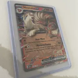 Ninetales GX Pokemon Card - Heat Wave & Mirrored Flames - Image 1