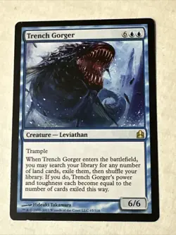 Trench Gorger X1 Commander Ex Cond See Pics Front/Back English - Image 1