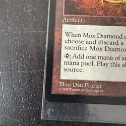Mox Diamond - 1998 Magic: The Gathering - Stronghold - Very Lightly Played - Image 3