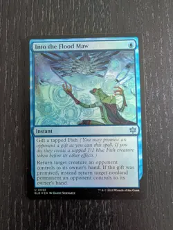 Into the Flood Maw Bloomburrow Foil MTG - Image 1