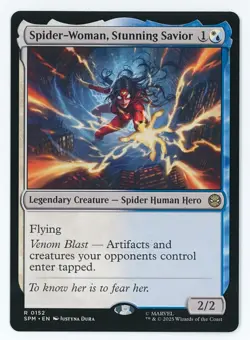 Spider-Woman, Stunning Savior #0152 MTG Marvel's Spider-Man Magic - Image 1