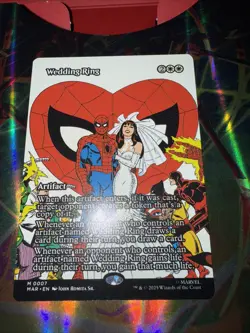 Wedding Ring Magic The Gathering Spider-Man Mythic Rare Borderless Artifact 0007 - Image 2