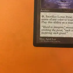 Magic The Gathering - Lotus Petal Tempest Regular 1997 - Image 2