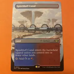 MTG Spirebluff Canal (0304) *Non-Foil* EXT ART OTJ NM/MT 2024 - Image 1