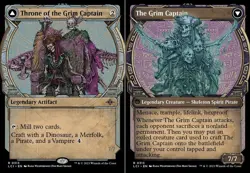 MTG Throne of the Grim Captain // The Grim Captain - Showcase NM-Mint The Lost C - Image 1