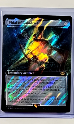 MTG Magic the Gathering LOTR Extended Art Surge Foil #793 Phial of Galadriel - Image 1