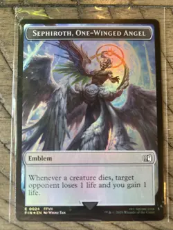 Emblem - Sephiroth, One-Winged Angel Robot Warrior Token Final Fantasy Foil - Image 1