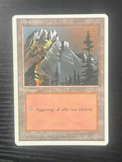 Magic MTG Italian Revised Mountain Artist Proof Near Mint - Only 50 Exist! - Image 1