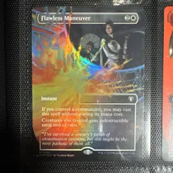 Flawless Maneuver Borderless Foil Commander Masters MTG NM - Image 1