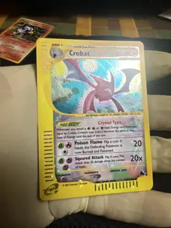 Crystal Crobat 147/144 Skyridge Holo Rare Pokemon Card WOTC - Image 1