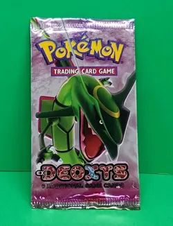 EMPTY 2005 Pokemon EX Deoxys Booster Pack Rayquaza Artwork Opened No Cards Nice - Image 1
