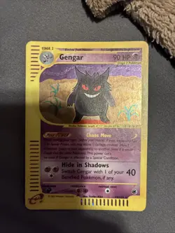 Pokemon Gengar TCG Expedition Base Set Reverse Holo Holo Rare Card 13/165 - Image 1