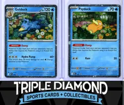 2025 Pokemon Mega Evolution #008/007 Golduck & Psyduck Promo Lot Z609 - Image 1