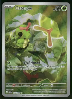Caterpie - 172/165 Illustration Rare Holo NM Pokemon SV: Scarlet & Violet 151 - Image 1