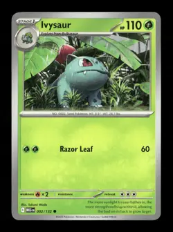 Ivysaur Common ME01: Mega Evolution 002/132 NM Pokemon NM - Image 1