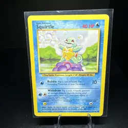 SQUIRTLE 1999 POKEMON ORIGINAL BASE SET COMMON 63/102 Q4376 - Image 1