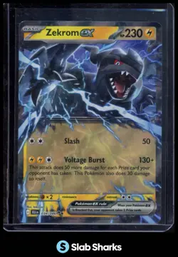 2025 POKEMON BLACK BOLT BLK EN #034/086 ZEKROM EX DOUBLE RARE - Image 1