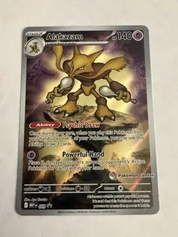 Pokemon Center Stamped Alakazam 009 Pokemon Mega Evolutions - Promo - Image 1