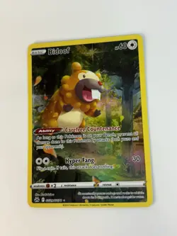 Pokemon Bidoof GG29/GG70 Sword & Shield Crown Zenith Galarian Gallery Holo - Image 1
